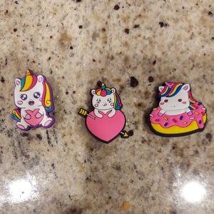 *New - 3 Pieces* Cute Unicorn Jibbitz